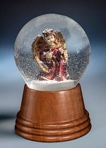 Angel with Golden Wings<br> Perzy Snow Globe